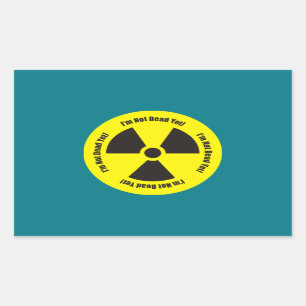I'm Not Dead Yet! Cancer Radiation Humor Button Rectangular Sticker