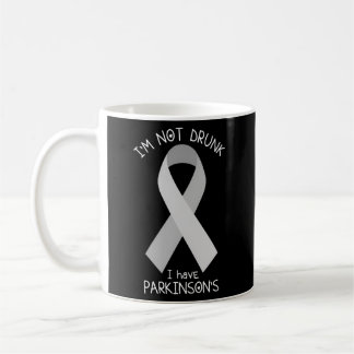 I'M Not Drunk I Have Parkinson'S Awareness Ribbon  Coffee Mug
