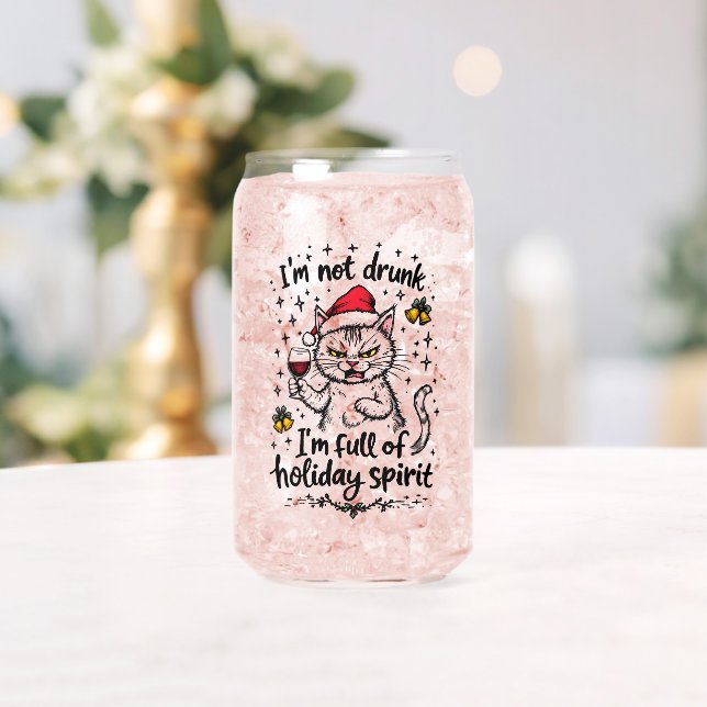I'm Not Drunk I'm Full of Holiday Spirit  Can Glass (Insitu (Wedding))