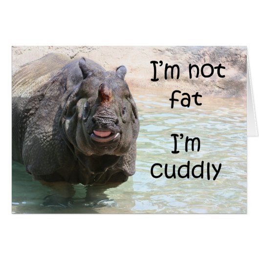 I'm not fat cards (Front Horizontal)