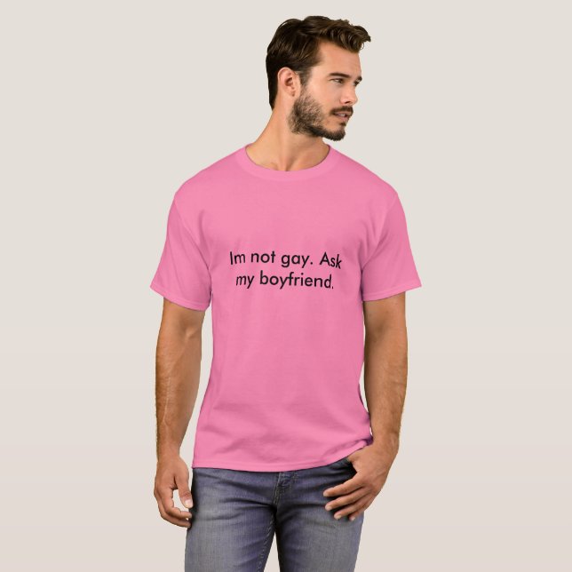Funny Gag T-Shirt - 'I'm NOT Gay BUT $20 Is $20' - Black, USA Made - View #3