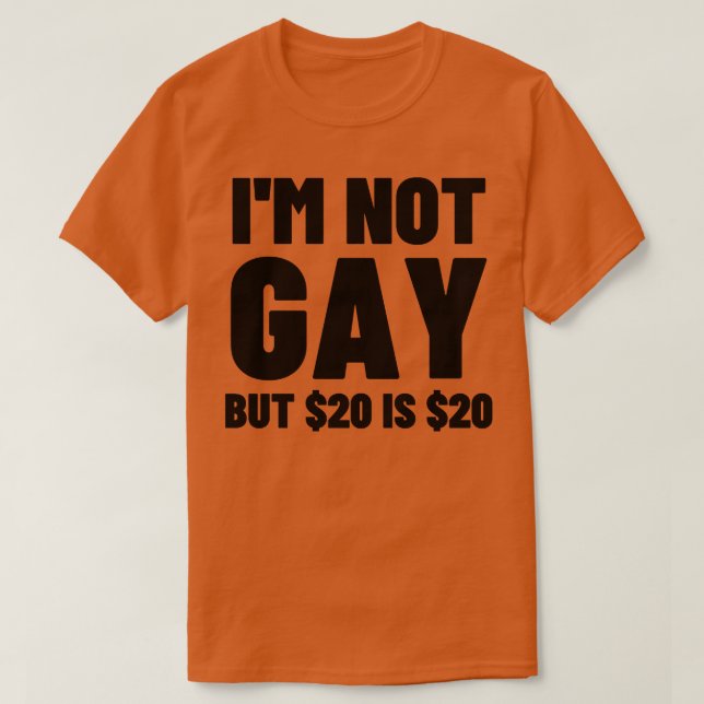 Im not gay but 20 is 20 4 T-Shirt (Design Front)
