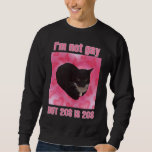 I'm not gay but 20$ is 20$ cat meme  sweatshirt<br><div class="desc">It is a fine printed sweatshirt with a funny and hilarious cat meme</div>