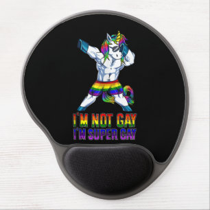 I'm Not Gay, I'm Super Gay Gel Mouse Pad