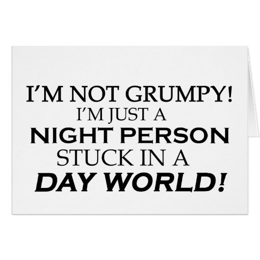 IM NOT GRUMPY CARDS (Front Horizontal)