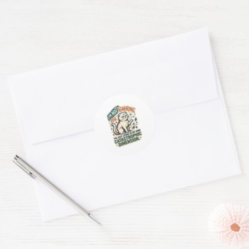 I'm Not Ignoring You Funny Cat Sticker | Sarcastic