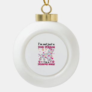 I'm not just a dog person - Dachshund mommy Ceramic Ball Christmas Ornament
