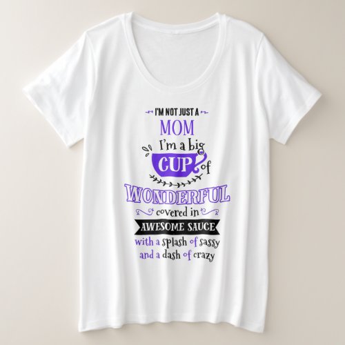 Im Not Just a Typography Plus Size T_Shirt