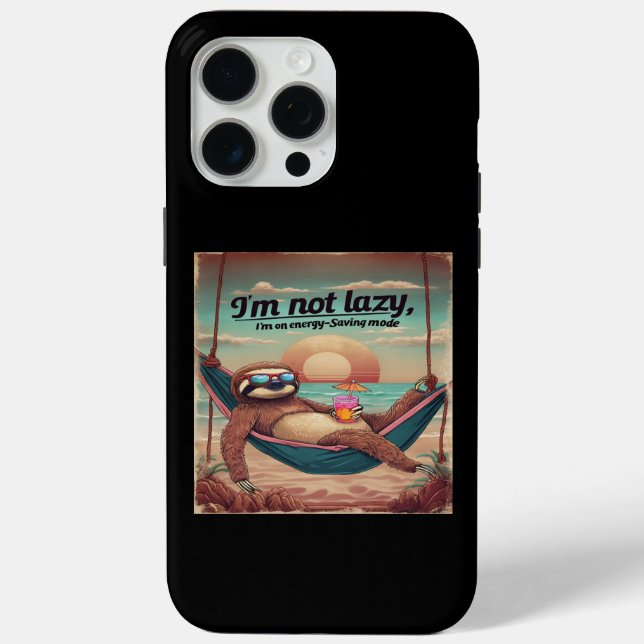 I'm Not Lazy, I'm On Energy Saving Mode Graphic  Case-Mate iPhone Case (Back)