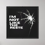 I&#39;m Not Like the Rest Unique Spiderweb Art Canvas Print