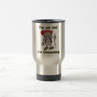 "I'm Not Lost" Geocaching Graphic Stainless Mug
