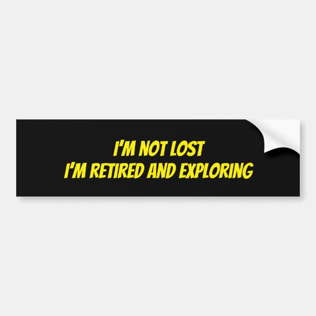 I'm not lost sticker (Front)