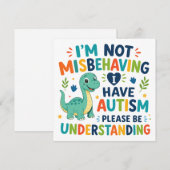 I'm not misbehaving, I have autism (Front/Back)