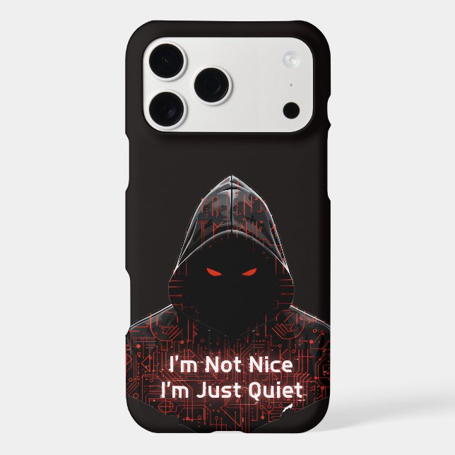 I'm Not Nice iPhone Case (Back)