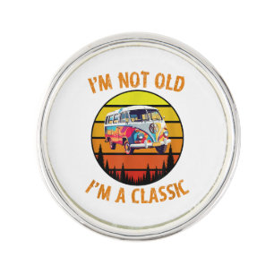 I'm Not Old I'm A Classic Car Retro Vintage Funny Lapel Pin