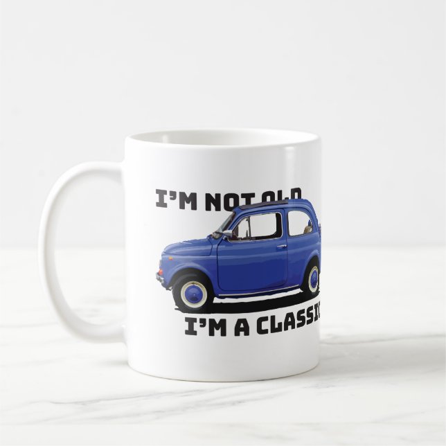 I'm Not Old I'm A Classic Dark Blue car Coffee Mug (Left)