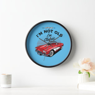 I'm not Old I'm Classic! Corvette 1961 Clock