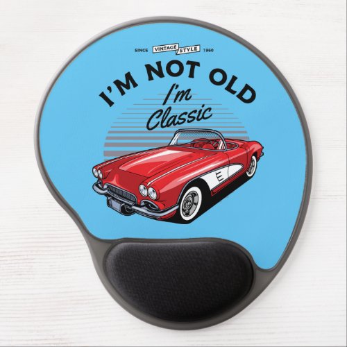 Im not Old Im Classic Corvette 1961 Gel Mouse Pad