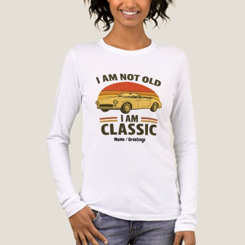 I'm Not Old I'm Classic Funny Retro Car Design Tri-Blend Shirt