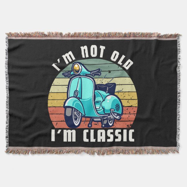 im-not-old-im-classic throw blanket (Front)