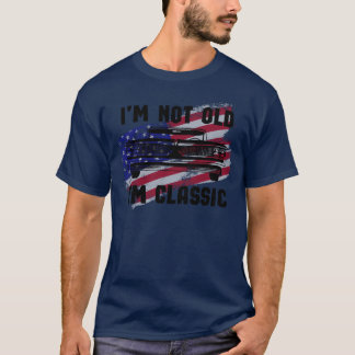 Im Not Old Im Classic Vintage Car USA July 4th gif T-Shirt