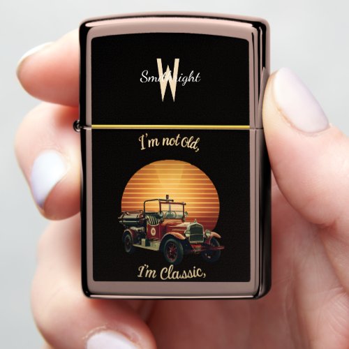 Im not old Im classic Vintage Fire Truck Zippo Lighter