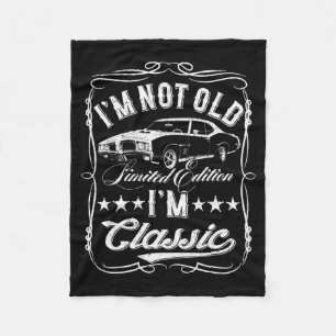 I'm Not Old I'm Clic Funny Car Vintage Mens & Fleece Blanket