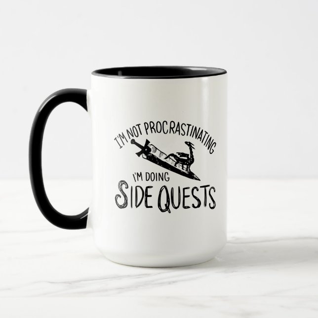 I'm Not Procrastinating I'm Doing Side Quests (B) Mug (Left)