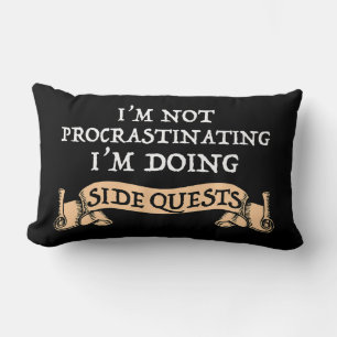 I'm Not Procrastinating - I'm Doing Side Quests Lumbar Pillow