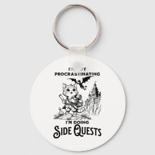 I'm Not Procrastinating I'm Doing Side Quests Rpg Keychain