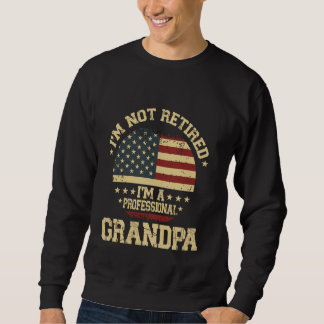 I'm Not Retired I'm A Professional Grandpa Funny R Sweatshirt