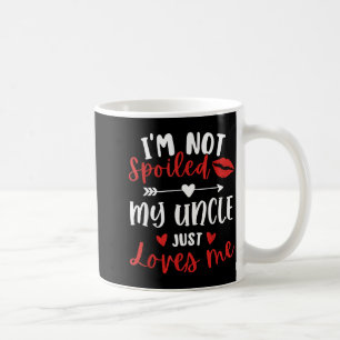 I'm Not Siled My Uncle Loves Me Nephew Niece Match Coffee Mug