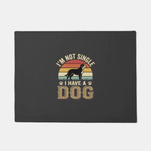 Im Not Single Dog Lover Vintage Doormat