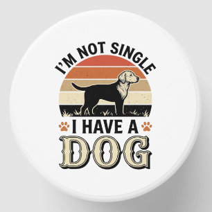 I'm Not Single I Have a Dog Vintage Shirt Design_1 Mini Candle Favors