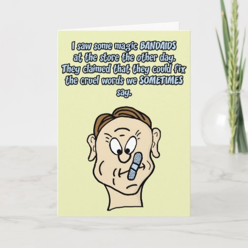 Im Not Sorry Card