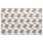 I&#39;m not spiky fun hedgehog pattern fabric