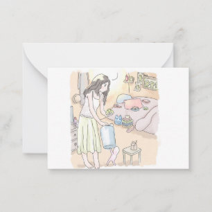 I'm not sure note card