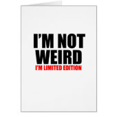 I'm not weird (Front)