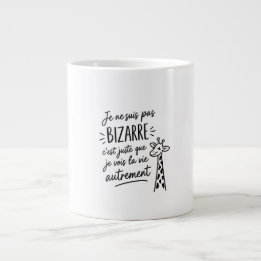 I'm not weird giant coffee mug