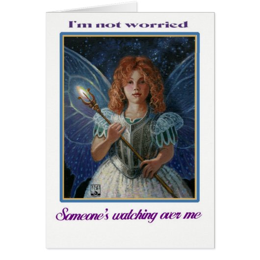 I'm not worried, Someone's watching over me Cards (Front)