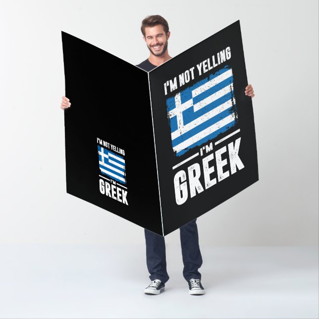 I'm Not Yelling I'm Greek Card (In Situ)