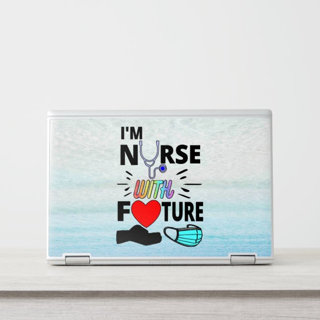 I'M NURSE WITH FUTURE HP LAPTOP SKIN (Front)