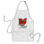 I'm Nuts About Ohio, Funny Red Buckeye Nut Adult Apron