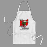 I'm Nuts About Ohio, Funny Red Buckeye Nut Adult Apron