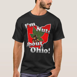 I'm Nuts About Ohio, Funny Red Buckeye Nut T-Shirt