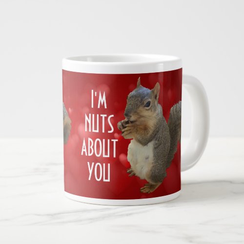 Im Nuts About You Brown Squirrel Giant Coffee Mug