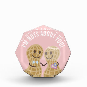 I'm Nuts About You Funny Happy Wedding Anniversary Acrylic Award