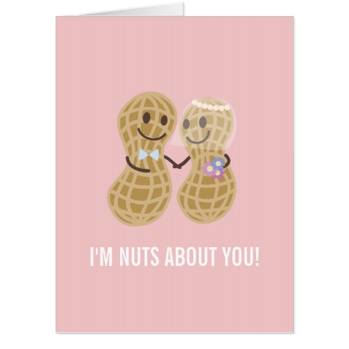 Im Nuts About You Funny Happy Wedding Anniversary Card