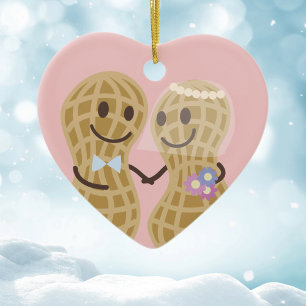 I'm Nuts About You Funny Love Quotes Ceramic Ornament