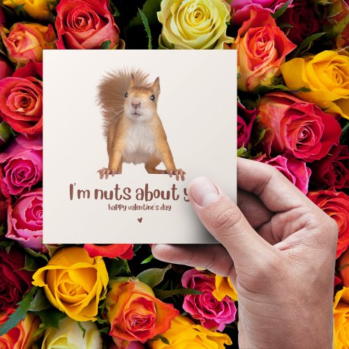 Im Nuts About You Valentines Day  Holiday Card
